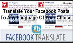 Facebook Translate