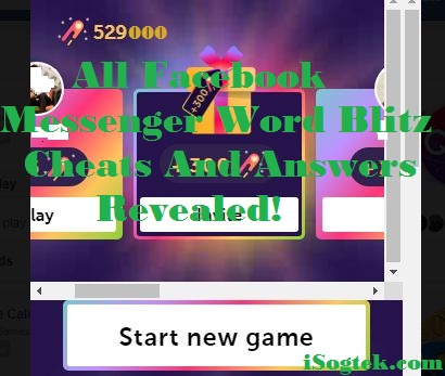 All Facebook Messenger Word Blitz Cheats And Answers Revealed! Hack