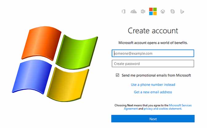 microsoft account email example