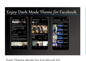dark mode theme for facebook