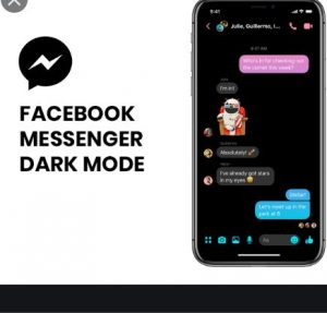 facebook messsenger dark mode