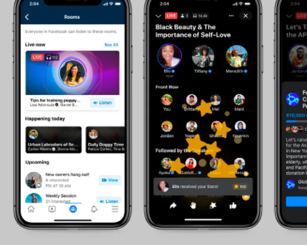 Facebook Rolls Out Its Clubhouse Competitor Feature